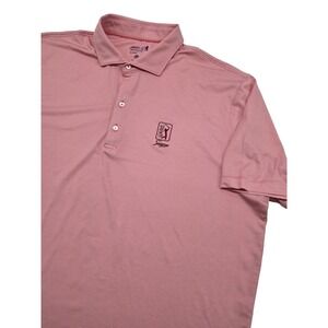 Johnnie-O Performance Polo TPC Sawgrass Red Stripe Stretch Golf Men's - XL